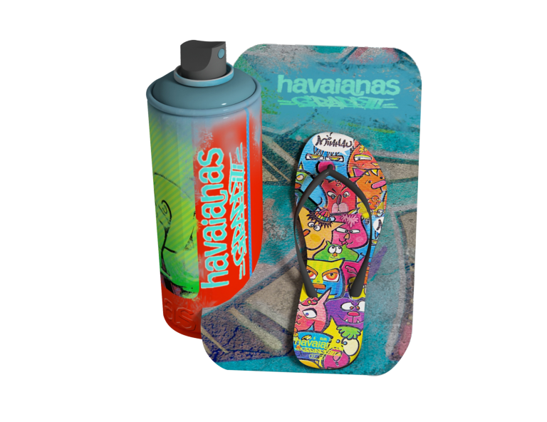 Display graffiti HAVAIANAS